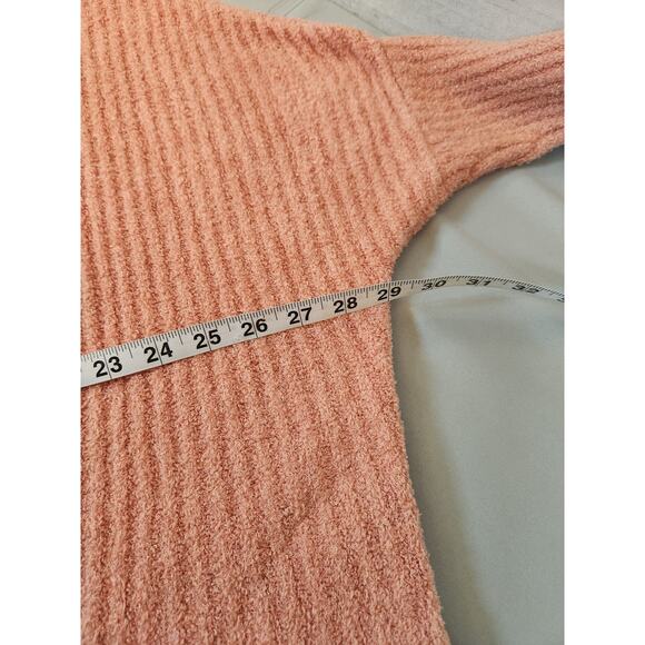 Barefoot Dreams Women Pink CozyChic Lite Shrug Open Front Cardigan Sweater Small - Picture 5 of 6